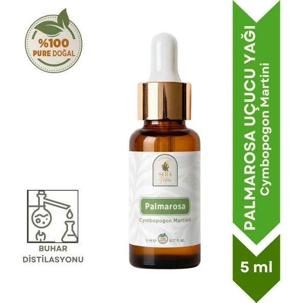 Palmarosa Uçucu Yağı 5 ml. %100 Saf ürün görseli 1