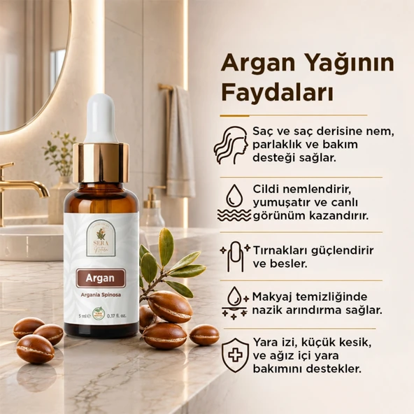 Argan Yağı 5 ml. %100 Saf - Resim 3