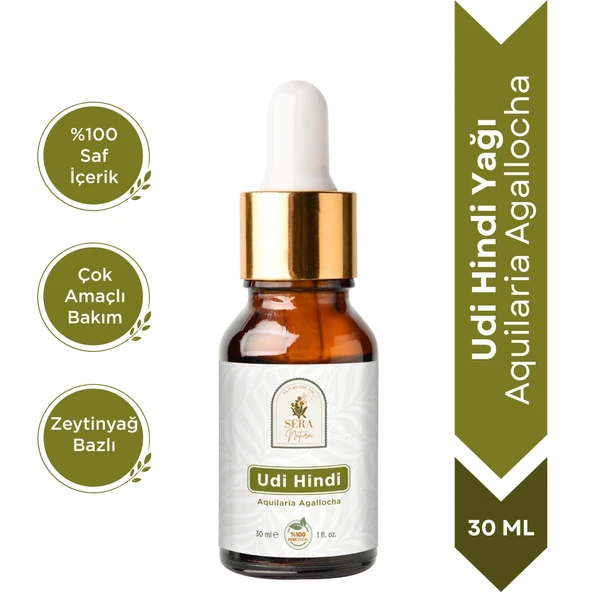 Udi Hindi Yağı 30 ml. %100 Saf / Doğal Bağışıklık Desteği ve Ferah Nefes Deneyimi ürün görseli 1