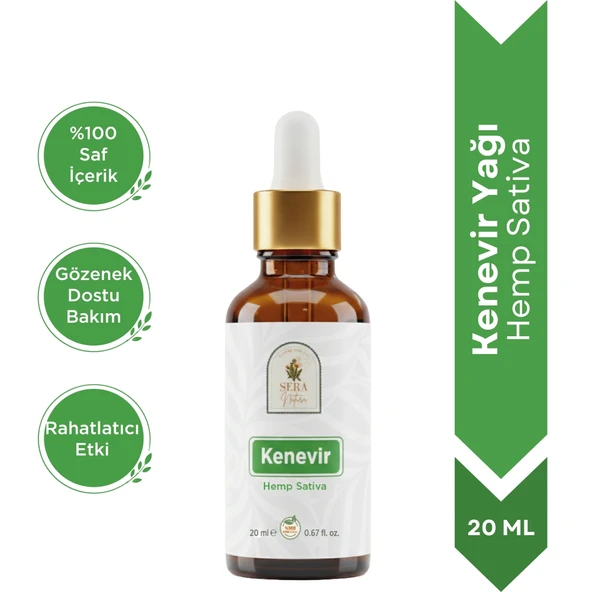 Kenevir Yağı 20 ml. %100 Saf ürün görseli 1