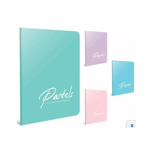 Gıpta Pastels Tel Dikişli PP Kapak Defter A4 60 yp Kareli ürün görseli 1