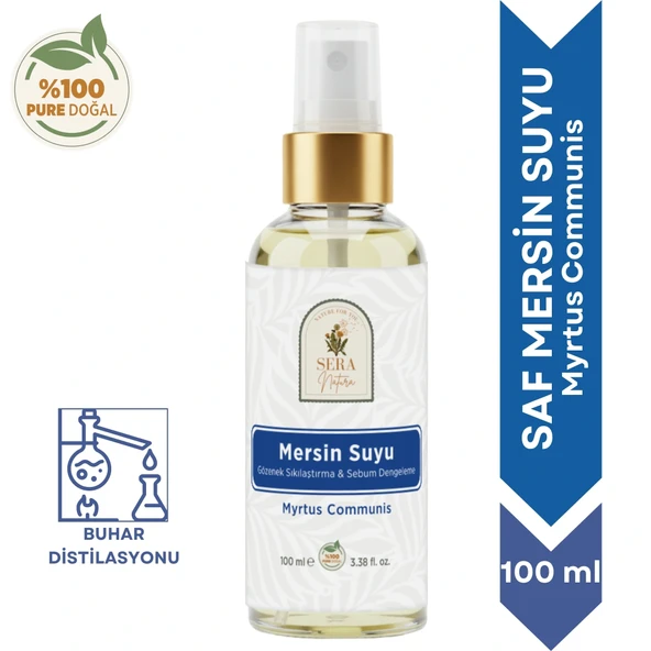 Saf Mersin Suyu Gözenek Sıkılaştırıcı & Sebum Dengeleyici Cilt Toniği 100 ml. %100 Saf ürün görseli 1