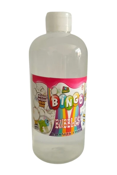5 adet Bingo Köpük Baloncuk Likiti Yedek Baloncuk Solüsyon 500 ml Tabanca Köpüğü ürün görseli 1