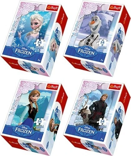 Trefl Frozen Karlar Ülkesi Mini Puzzle 54 Parçalı 4'lü Set Frozen Yapboz ürün görseli 1