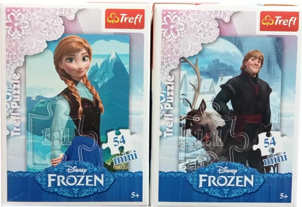Trefl Puzzle Anna ve Kristoff 2 Li Mini Puzzle Seti 54X2 Toplam 108 Adet ürün görseli 1