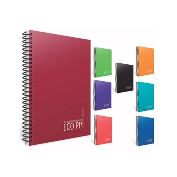 Gıpta Ultimate Notebook PP Kapak Spiralli Defter A6 60 yp Kareli ürün görseli 1