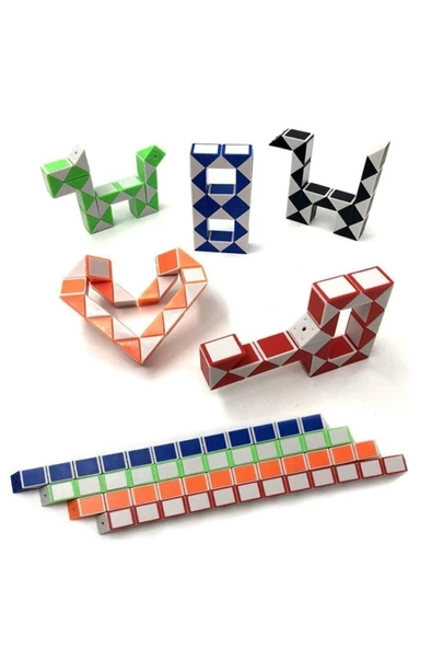 Magic Snake Rubik Şekilden Şekile Giren Sihirli Yılan Zeka Küpü ürün görseli 1