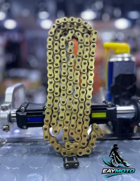 Cbf 150-Cb125E-Cb125F-Cbr125 R Teker Zinciri 428 /128 Bakla Oringli Gold Sarı Zincir Arasmoto ürün görseli 1