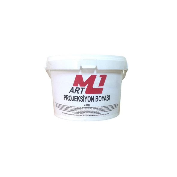 M1 ART Projeksiyon Boyası 3 kg - PARLAMA YAPMAZ ürün görseli 1
