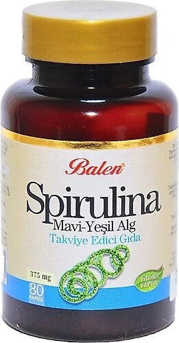 Balen Spirulina 375 mg 80 Kapsül ürün görseli 1