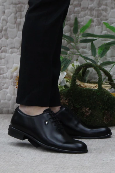 Pierre Cardin 7059 Siyah Açma Damat Ayakkabısı Takım Ayakkabısı Erkek Ayakkabı ürün görseli 1