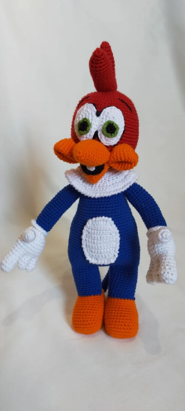 Ağaçkakan Woody Amigurumi Organik Oyuncak ürün görseli 1