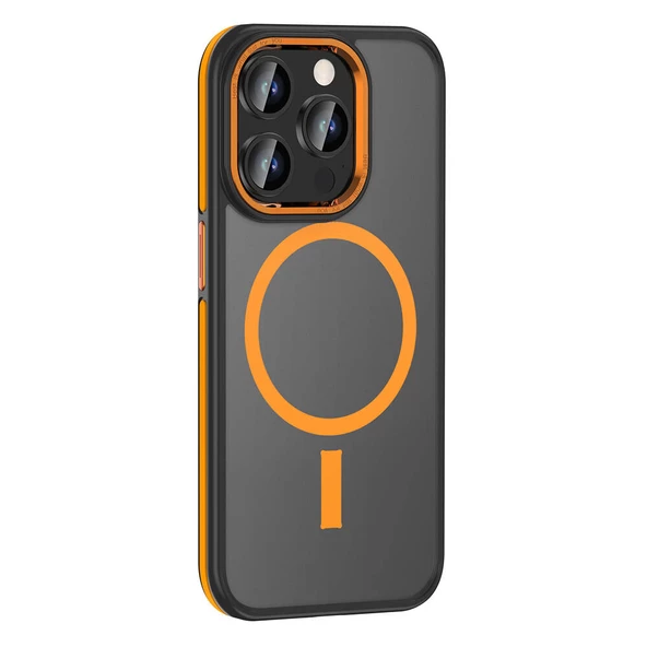 Gpack Apple iPhone 15 Pro Kılıf Magsafeli Mat Silikon Ant Kapak ürün görseli 1