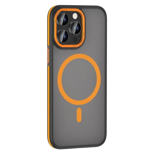 Gpack Apple iPhone 14 Pro Kılıf Magsafeli Mat Silikon Ant Kapak ürün görseli 1