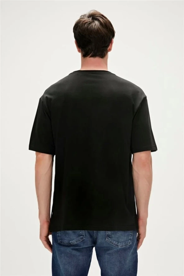 Bad Bear Tripart Black Men's T-Shirt - Resim 4
