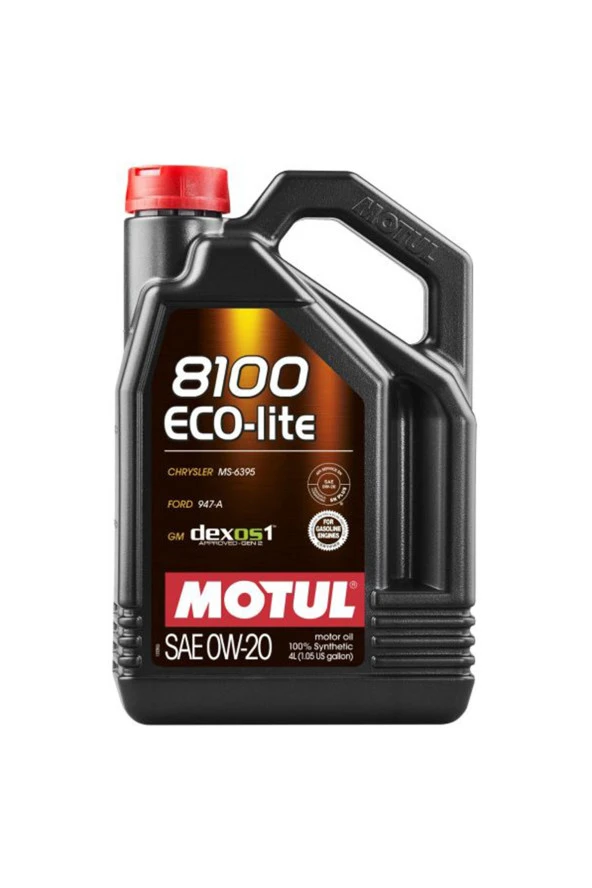Motul 8100 Eco-Lite 0W20 Motor Yağı 4 Litre ürün görseli 1