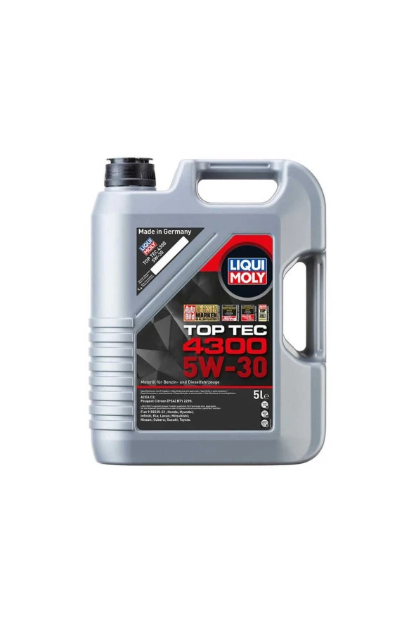 LIQUI MOLY 5W30 Motor Yağı Top Tec 4300 5 Litre 2324 ürün görseli 1