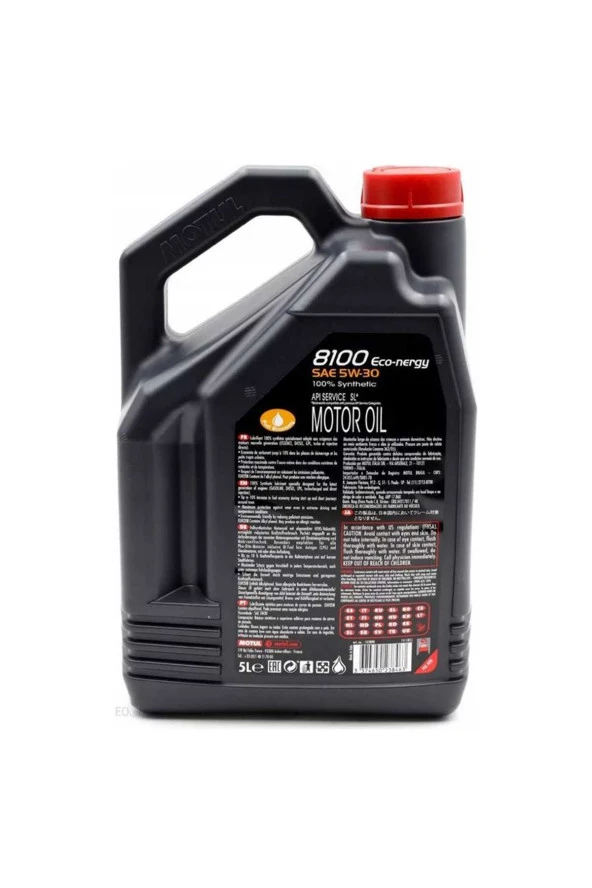 Motul 8100 Eco-Nergy 5W30 Motor Yağı 5 Litre ürün görseli 1