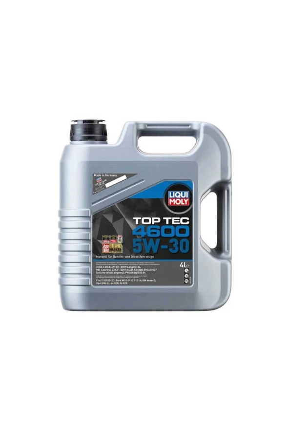 LIQUI MOLY 5W30 Motor Yağı Top Tec 4600 4 Litre 3763 ürün görseli 1