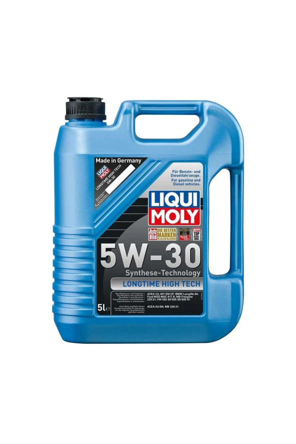 LIQUI MOLY 5W30 Motor Yağı Longtime High Tech 5 Litre 9507 ürün görseli 1