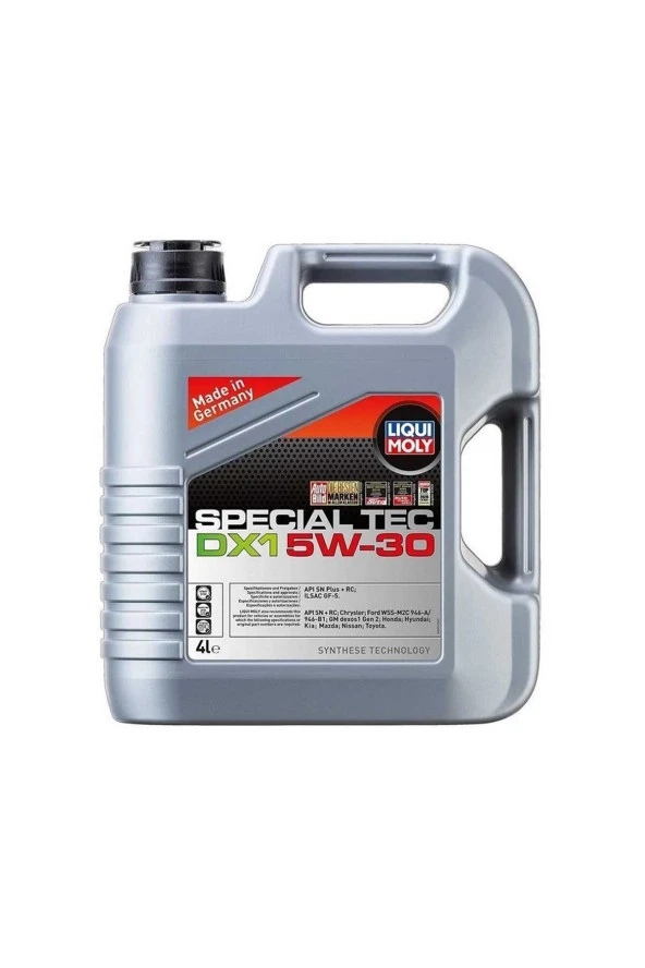 LIQUI MOLY 5W30 Motor Yağı Special Tec DX1 Gen2 4 Litre 20968 ürün görseli 1