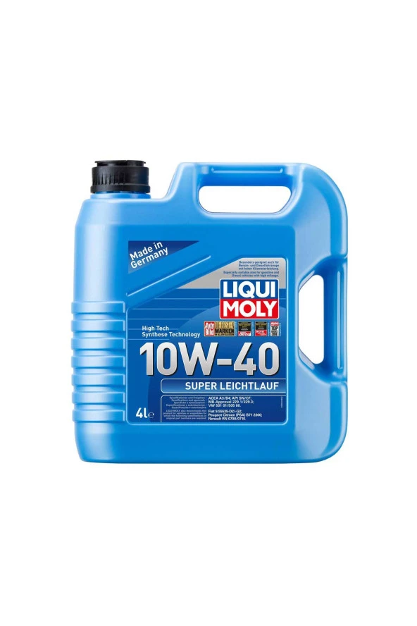 LIQUI MOLY 10W40 Motor Yağı Super Leichtlauf 4 Litre 9504 ürün görseli 1