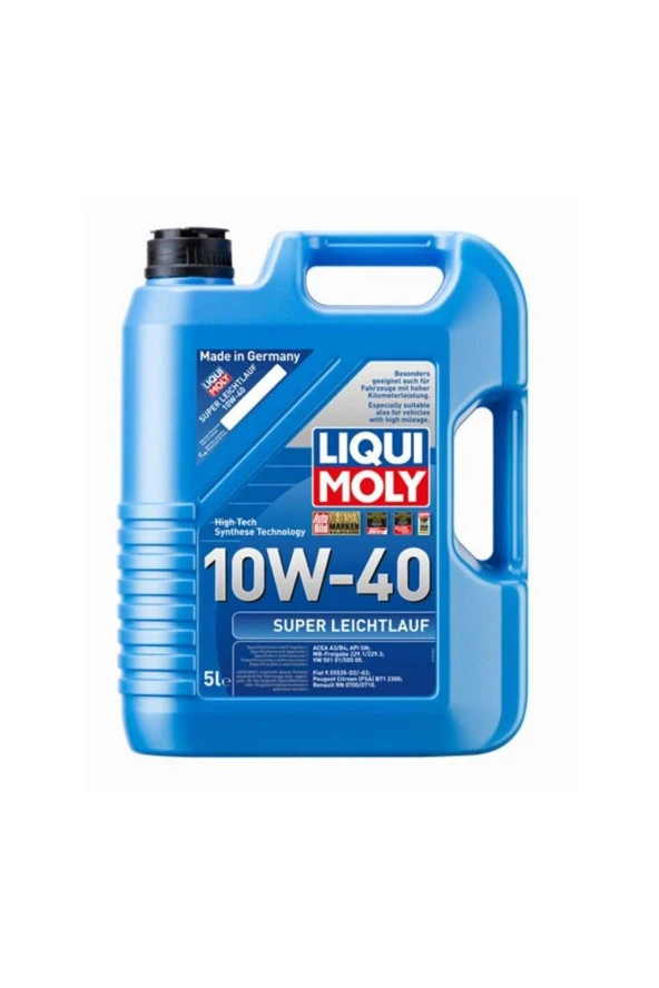 LIQUI MOLY 10W40 Motor Yağı Super Leichtlauf 5 Litre 9505 ürün görseli 1