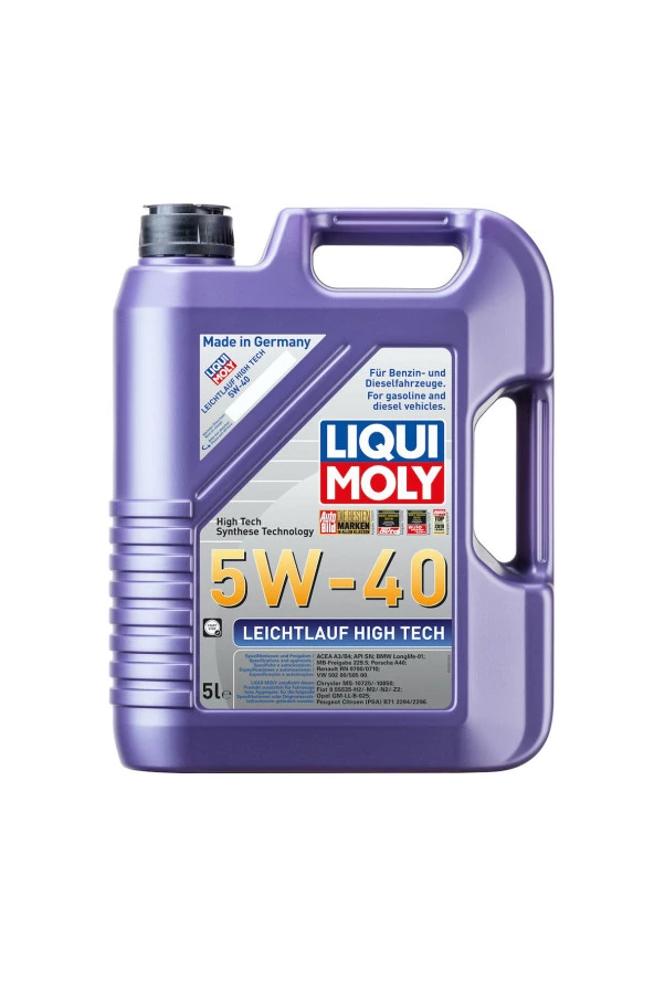 LIQUI MOLY Leichtlauf High Tech 5W40 Motor Yağı 5 Litre 2328 ürün görseli 1