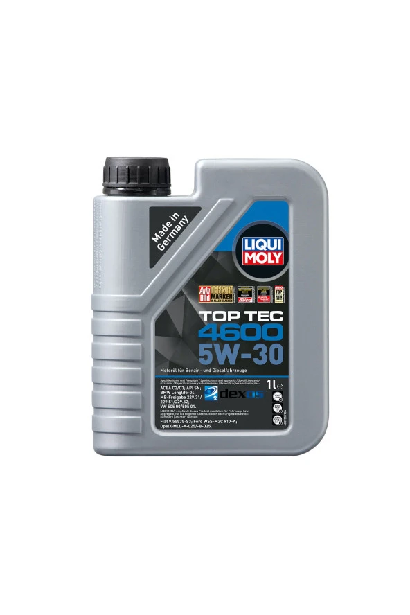 LIQUI MOLY 5W30 Motor Yağı Top Tec 4600 1 Litre 2315 ürün görseli 1