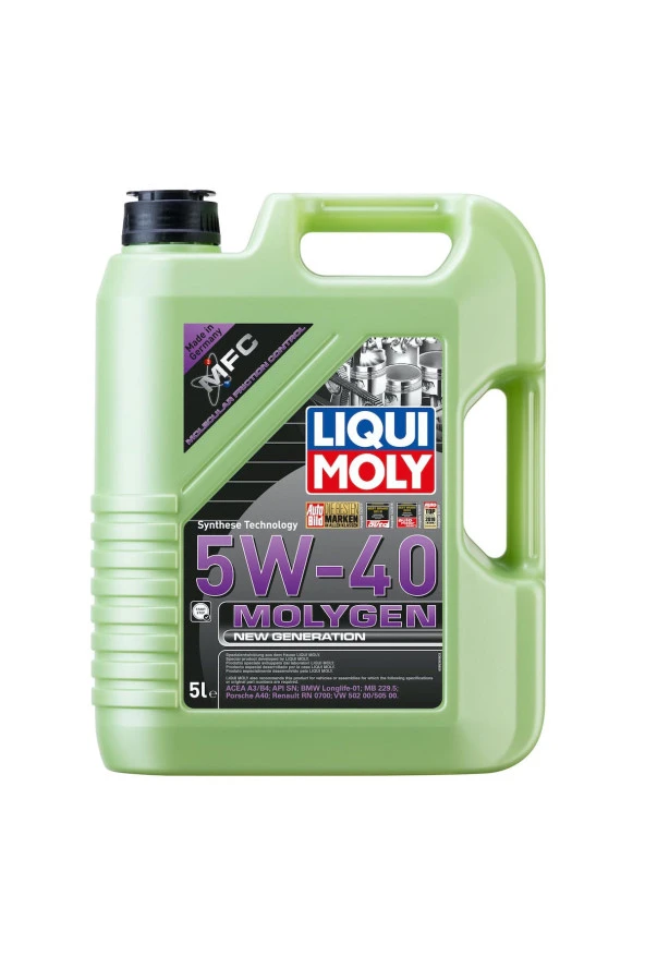 LIQUI MOLY Molygen New Generation 5W40 5 Litre 8536 ürün görseli 1