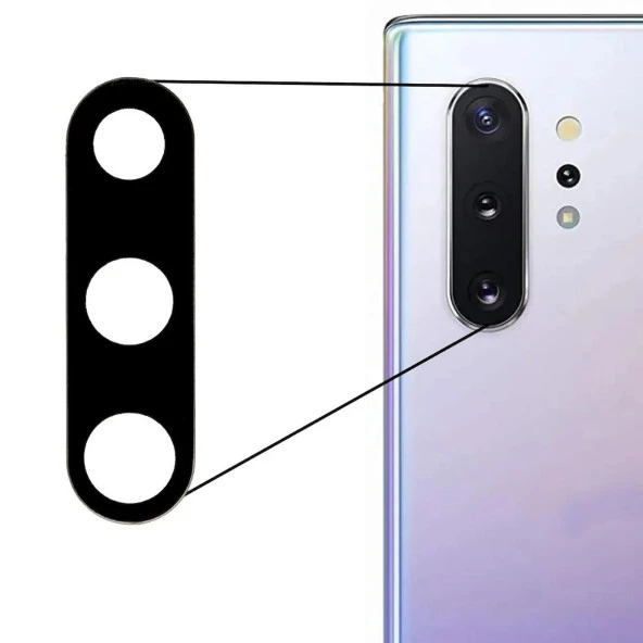 Samsung Galaxy Note 10 Plus N975F İle Uyumlu Kamera Camı ürün görseli 1