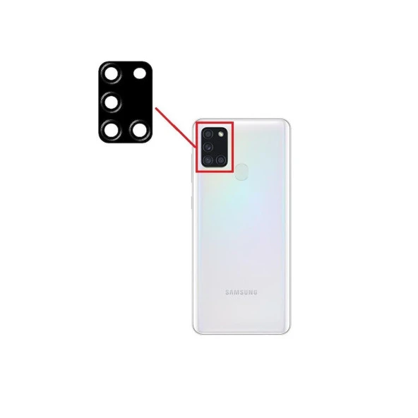 Samsung Galaxy A21S A217F İle Uyumlu Kamera Camı ürün görseli 1