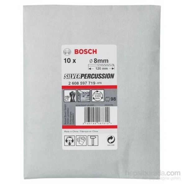 Bosch  - Beton Matkap Ucu Cyl-3 - 8 X 80 X 120 Mm, D 7,5 Mm ürün görseli 1
