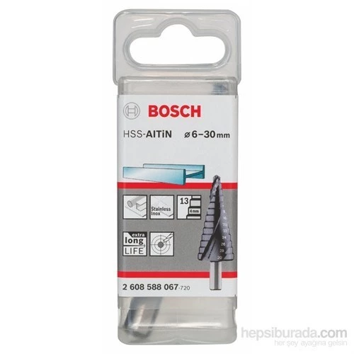Bosch  - Kademeli Matkap Ucu Hss-Altin - 6 - 30 Mm, 10,0 Mm, 93,5 Mm ürün görseli 1