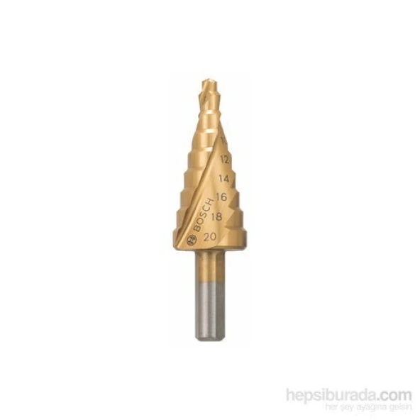 Bosch  - Kademeli Matkap Ucu Hss-Tin - 4 - 20 Mm, 8,0 Mm, 70,5 Mm ürün görseli 1