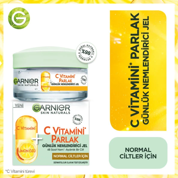 Garnier C Vitamini Parlak Günlük Nemlendirici Jel 50ml ürün görseli 1