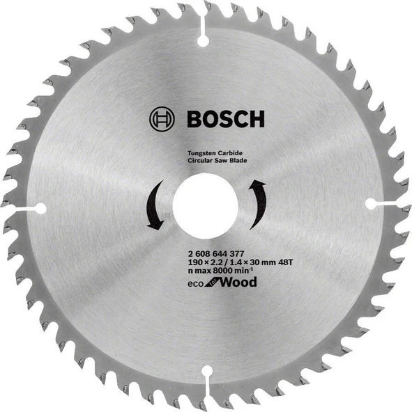 Bosch - Ekonomik Seri 190*30 mm 48 Diş 10'lu  Daire Testere Bıçağı ürün görseli 1