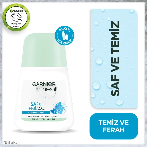 Garnier Mineral Saf&Temiz Roll-On Deodorant ürün görseli 1
