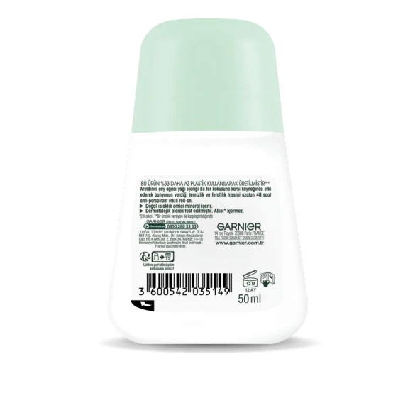 Garnier Mineral Saf&Temiz Roll-On Deodorant - Resim 9