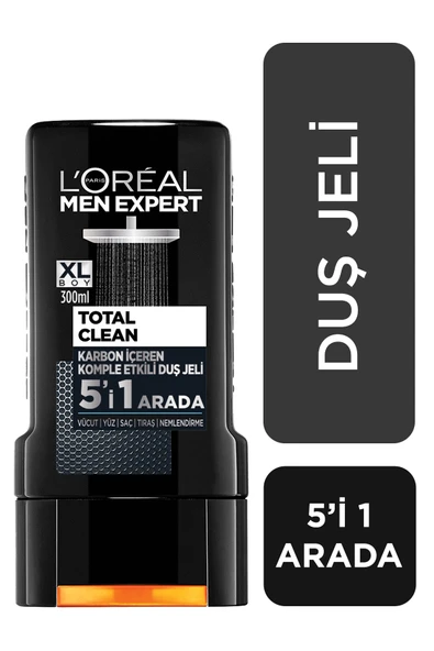 L'Oréal Paris Men Expert Shower Gel Total Clean 300 ml ürün görseli 1