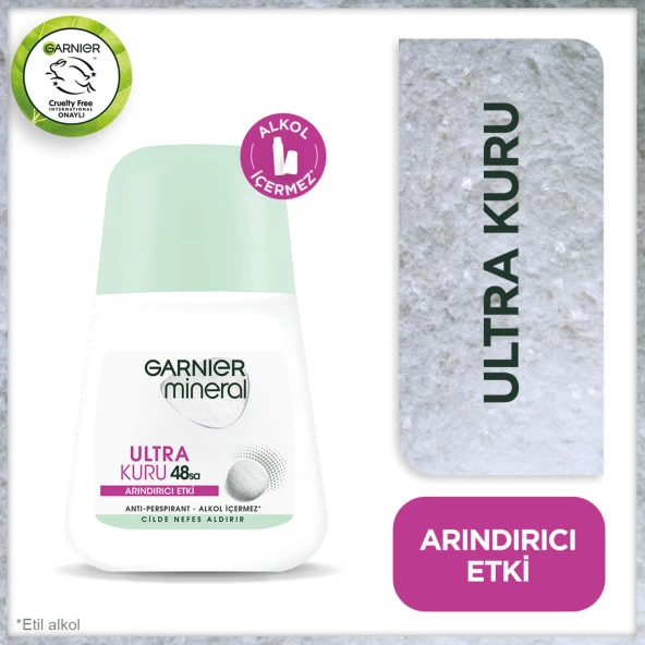 Garnier Mineral Ultra Kuru Roll-On Deodorant ürün görseli 1