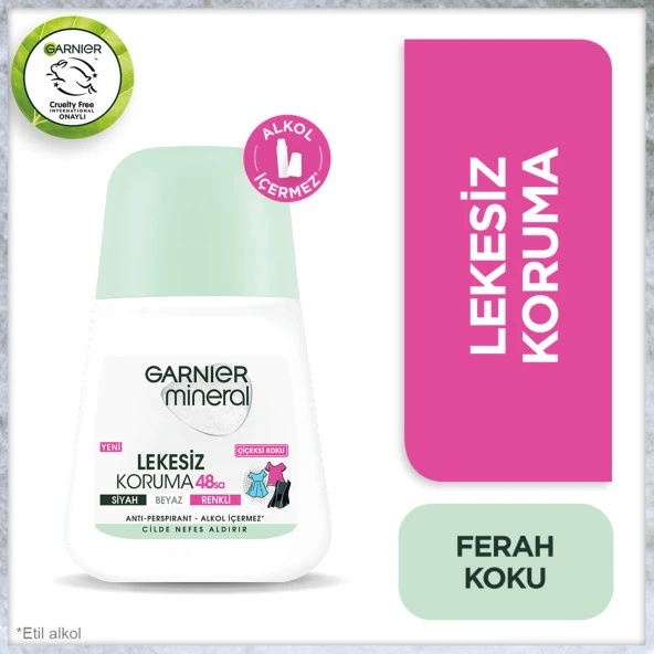 Garnier Mineral Lekesiz Koruma Ferah Koku Roll-On Deodorant ürün görseli 1