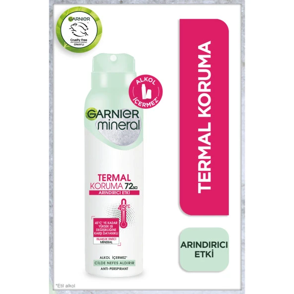 Garnier Mineral Termal Koruma Sprey Deodorant ürün görseli 1