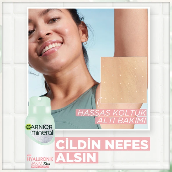 Garnier Mineral Hyaluronik Bakım Sprey Deodorant - Resim 2