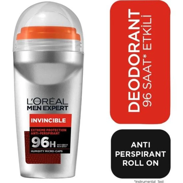 L'oréal Paris Men Expert Invıncıble Antı-Perspırant Roll On 50Ml ürün görseli 1