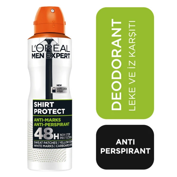 L'Oréal Paris MEN EXPERT Deodorant SHIRT PROTECT AE 150 ML ürün görseli 1