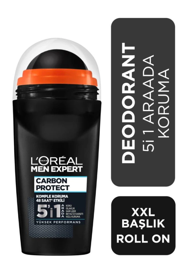 L'Oréal Paris Men Expert Carbon Protect Antı Perspırant Roll On 50ml ürün görseli 1