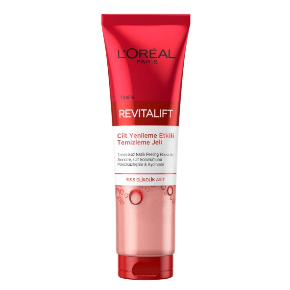 L'Oréal Paris Revitalift Cilt Yenileme Etkili  Temizleme Jeli 150 ml- Glikolik Asit ürün görseli 1