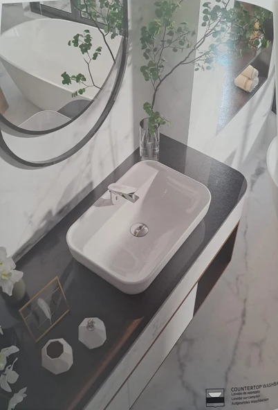 LOFTMİX ÇANAK LAVABO / BATARYA DELİKLİ TURAVİT - Resim 2