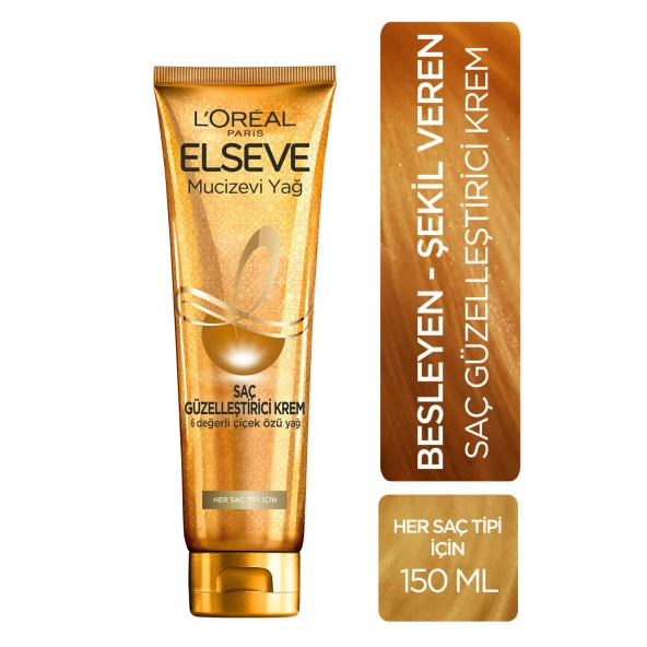 L'Oréal Paris Elseve Mucizevi Yağ Saç Güzelleştirici Krem 150 ml ürün görseli 1
